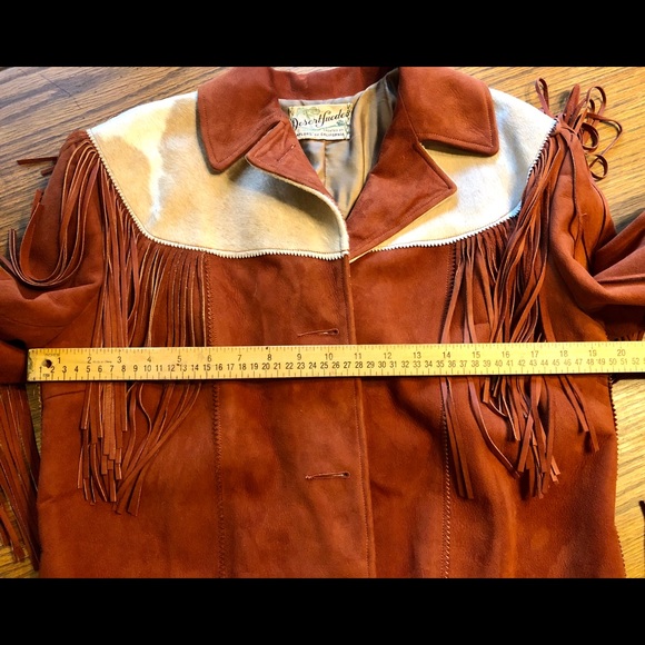 1950 Western Desert Suede fringe leather jacket pants skirt suit H Bar C museum - Picture 14 of 16